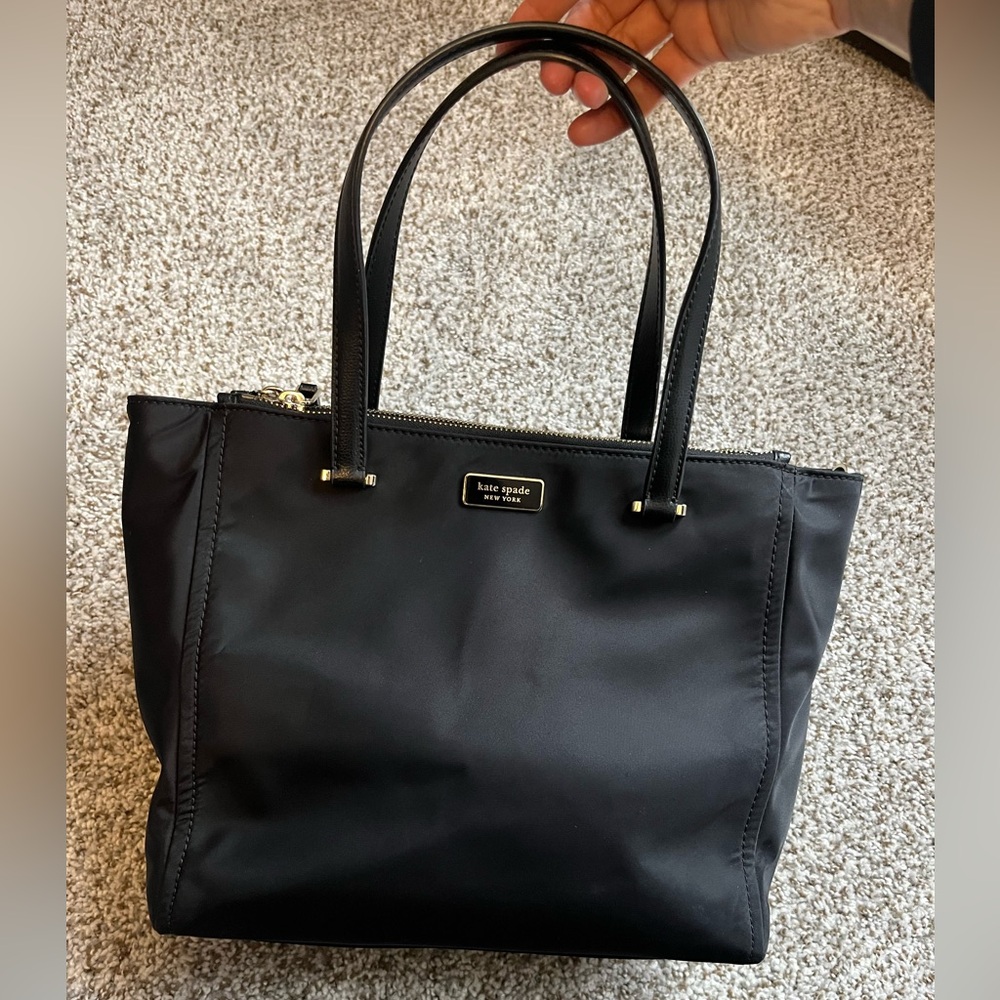 Kate Spade Black Nylon Tote Bag